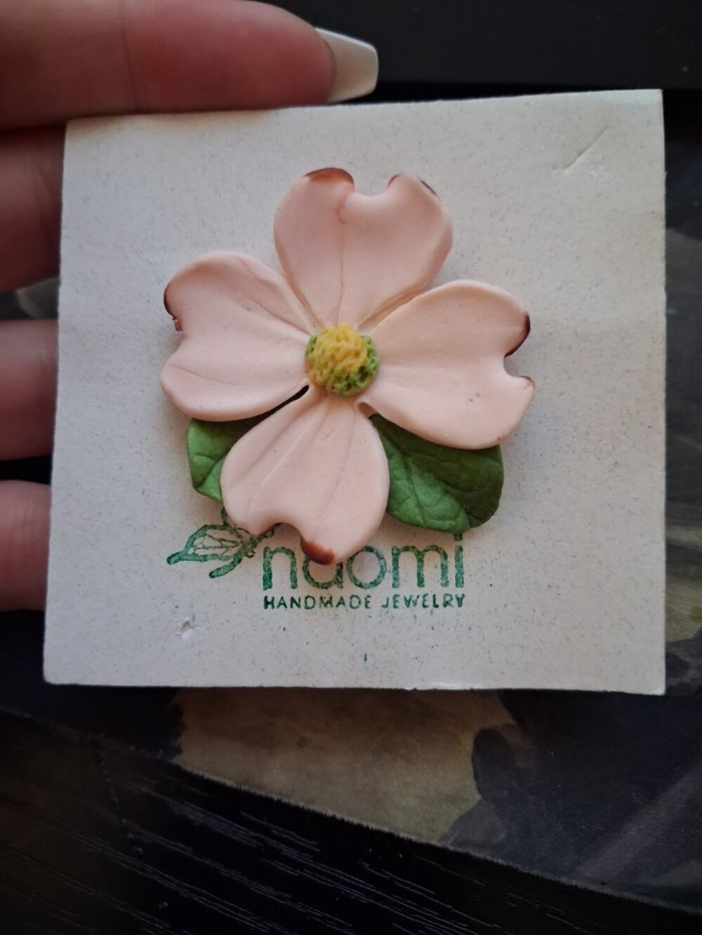 Naomi handmade Flower brooch